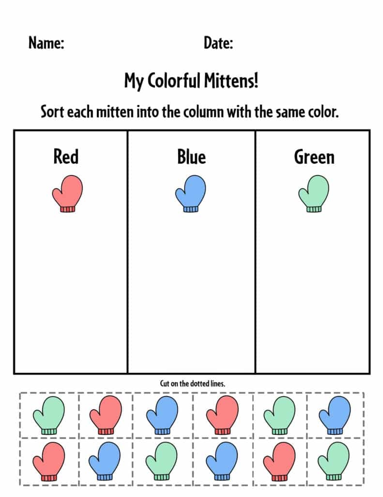 Free Printable Winter Worksheets For Preschool