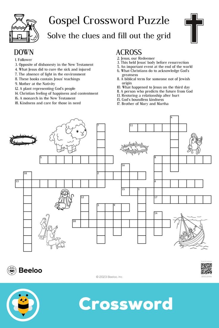 Religion Crossword Puzzles Printable
