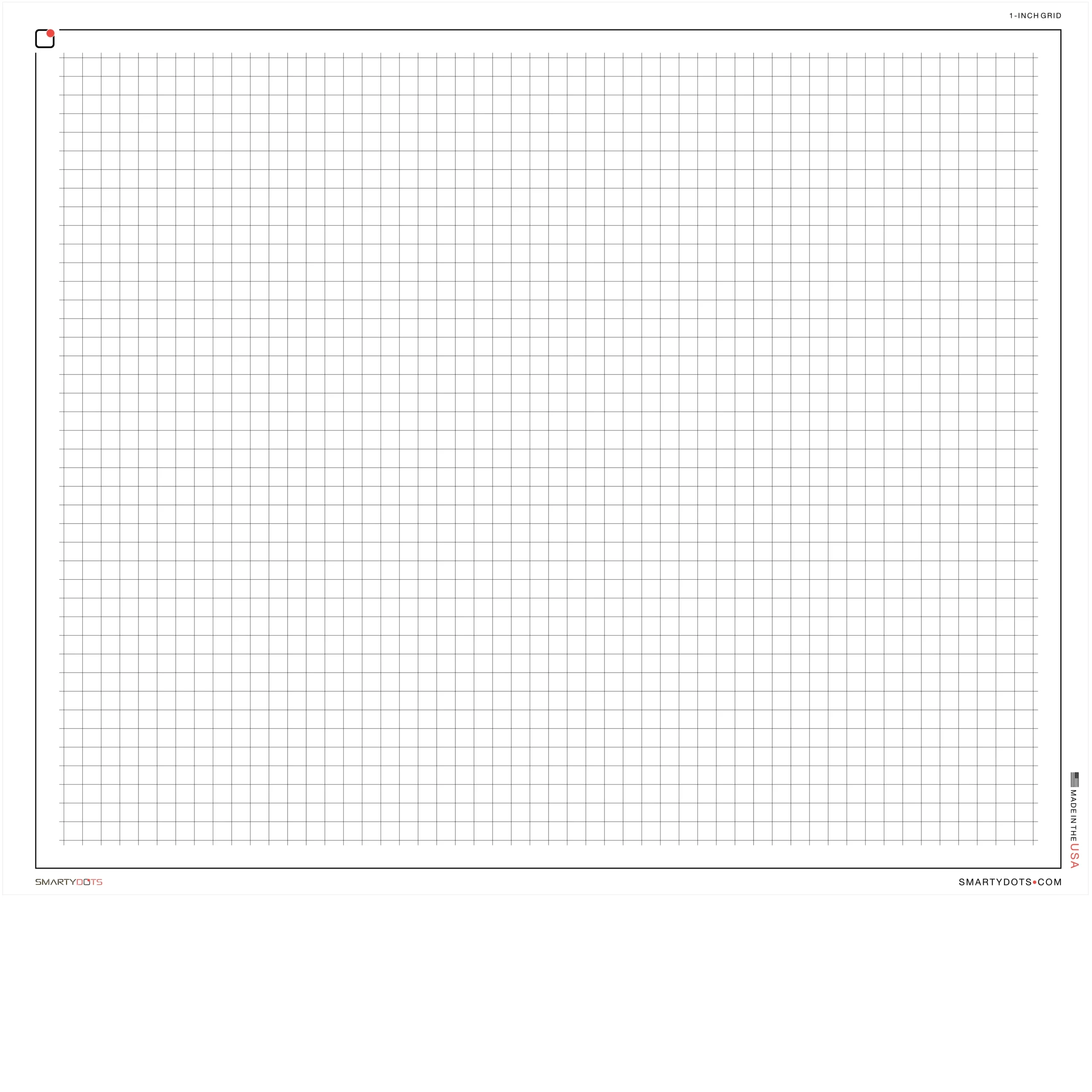 Graph 1 Inch Grid 58x48 Smarty Dots
