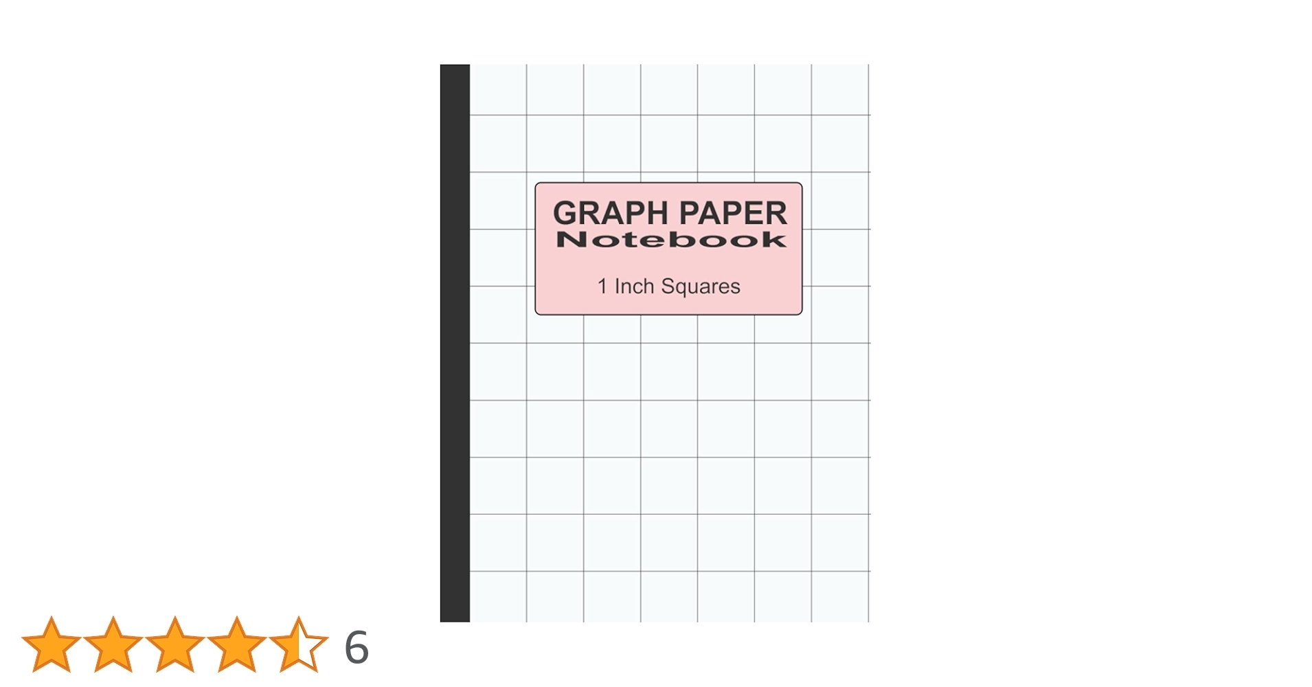 Graph Paper 1 Inch Squares One Square Per Inch Grid Pages Cover 