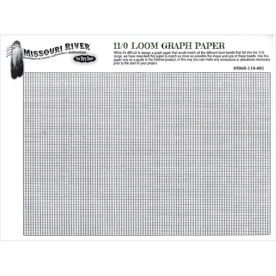 Graph Paper 11 0 Bead Loom Lazy Stitch 10 pk I Bead Inc 