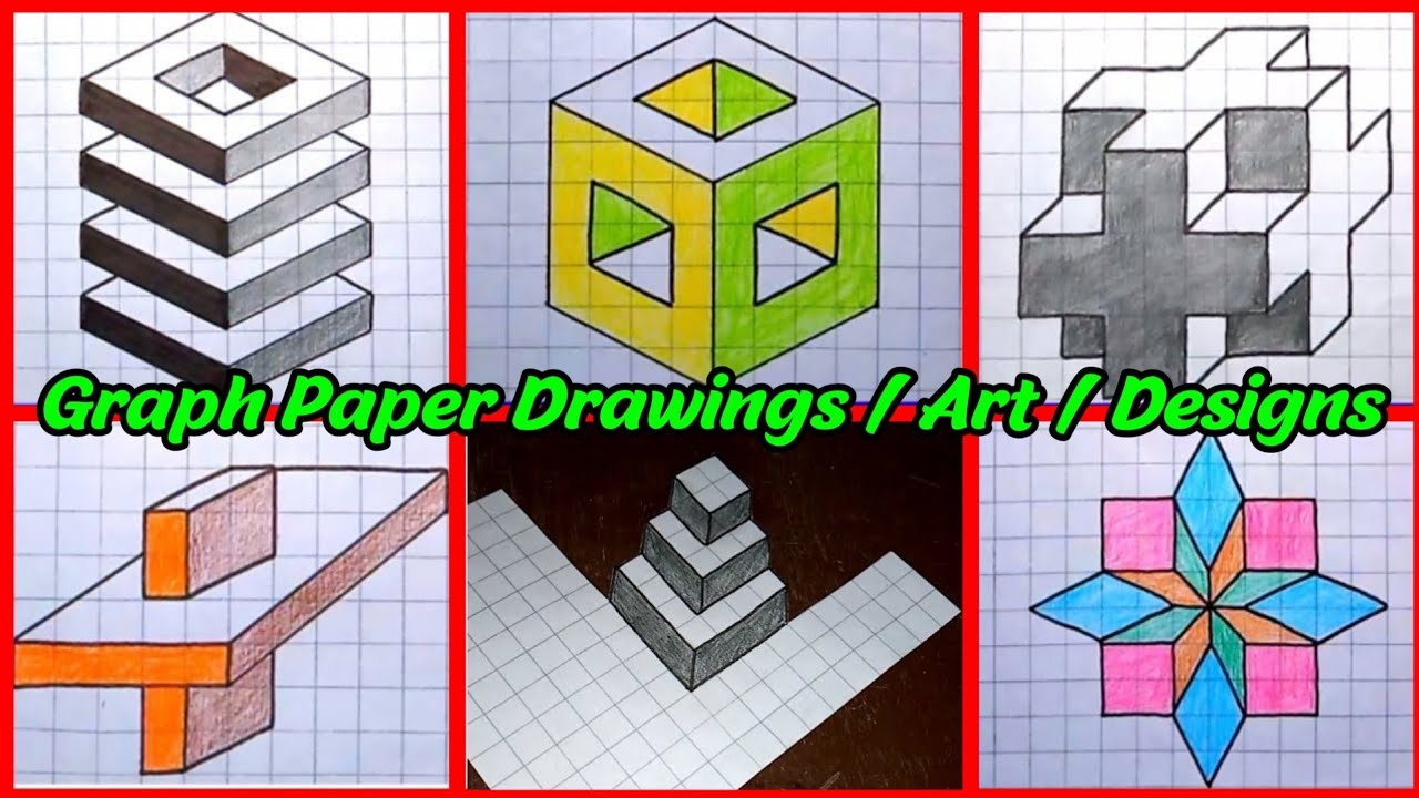 Graph Paper Art Designs Illusions Drawings For Beginners Ashar 2M