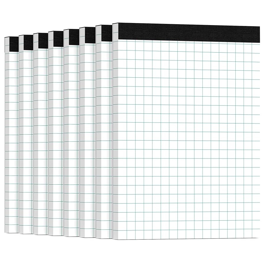 Graph Paper Bl cke 8 5 X 11 Graph Paper Notebook 8 Pack Grid 