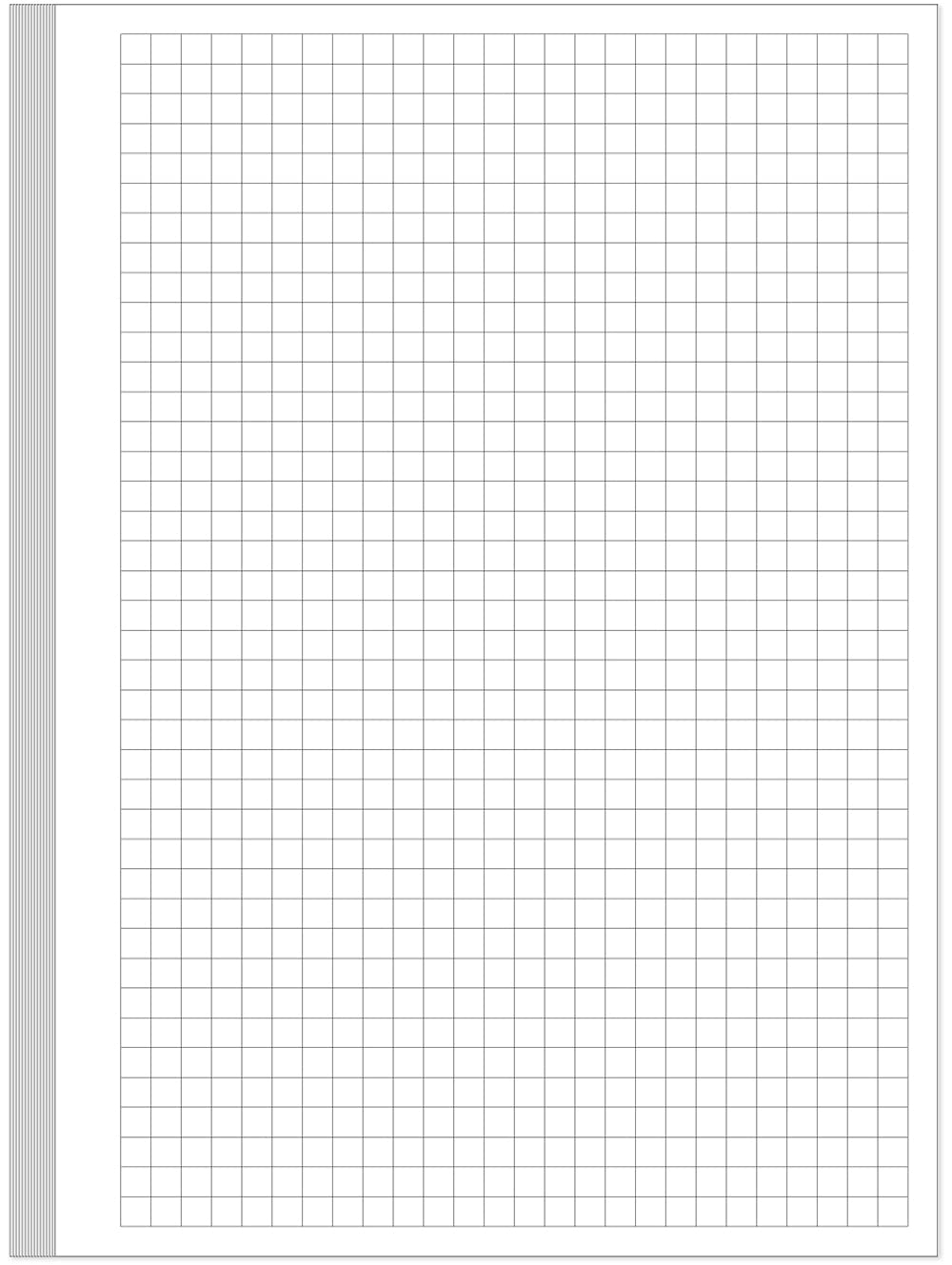 Graph Paper Geyer Instructional Products 3 Grid 1 8 Squares And Accentuated Axes Right Half Blank Double Sided Blue Lined 500 Sheet Ream Ream Paper