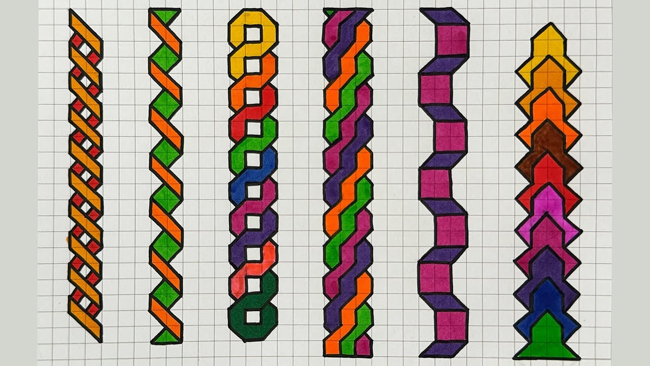 Graph Paper Magic Easy DIY Pixel Patterns Cross Stitch Templates And Doodle Grid Art 