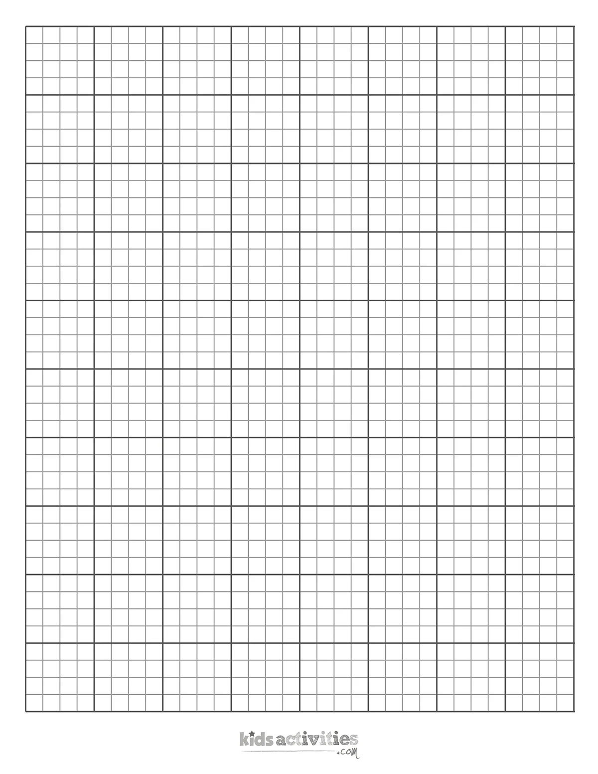 Graph Paper For Kids