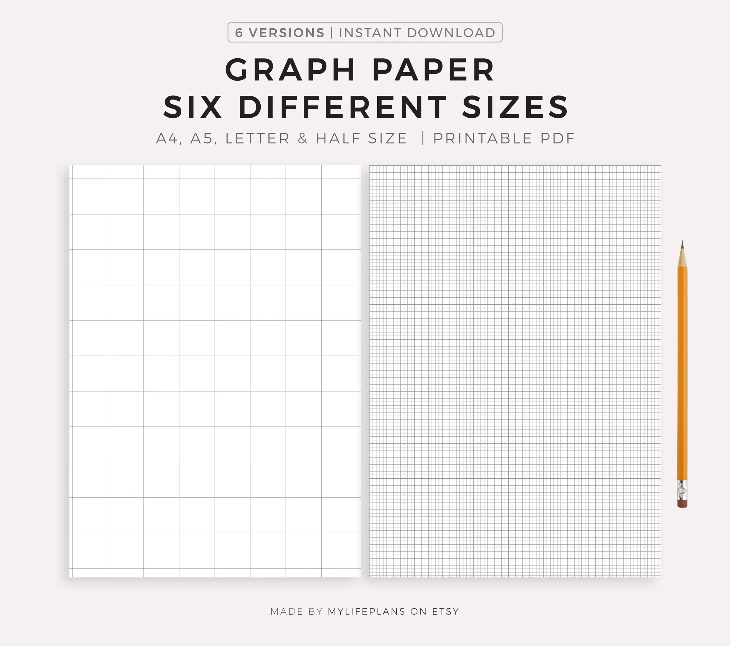 Graph Paper Grid Size
