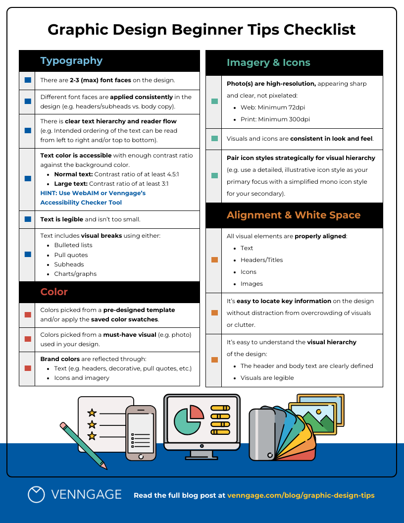 Graphic Design Project Tips Checklist Template Venngage