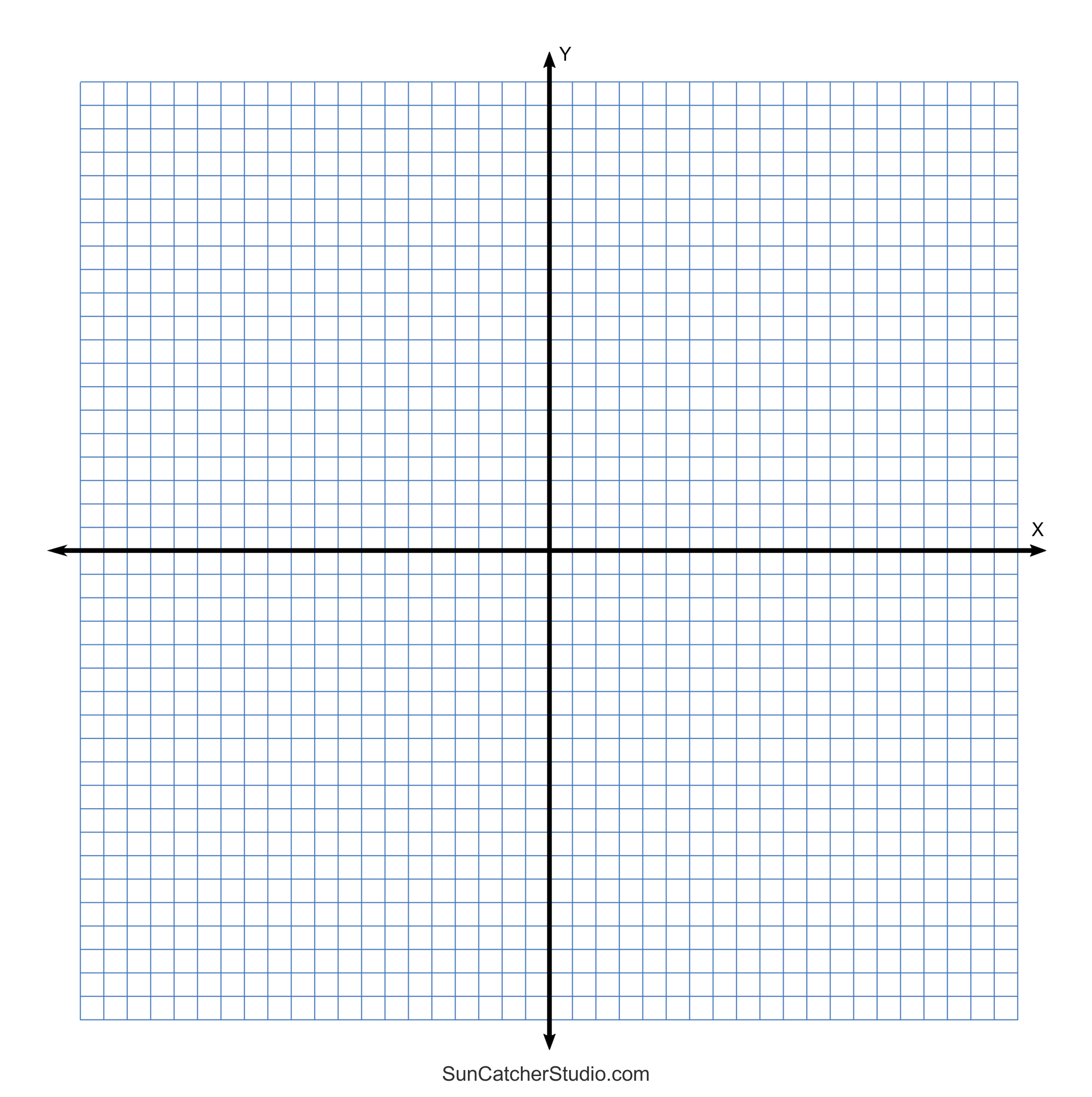 Graphing Paper Printable With Cartesian Plane