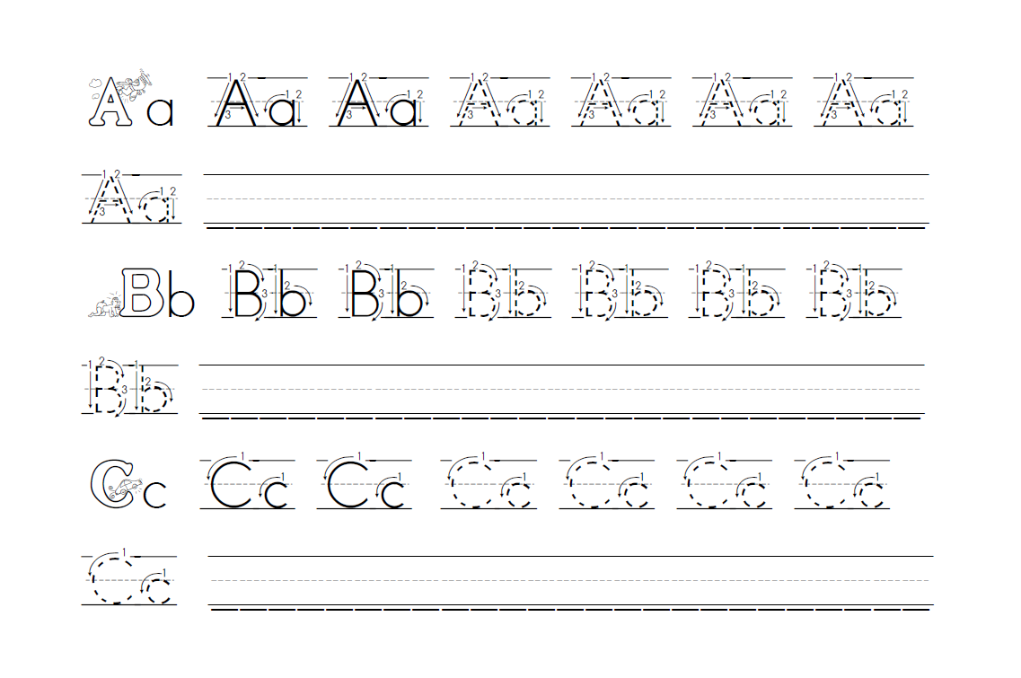 Free Printable Penmanship Worksheets