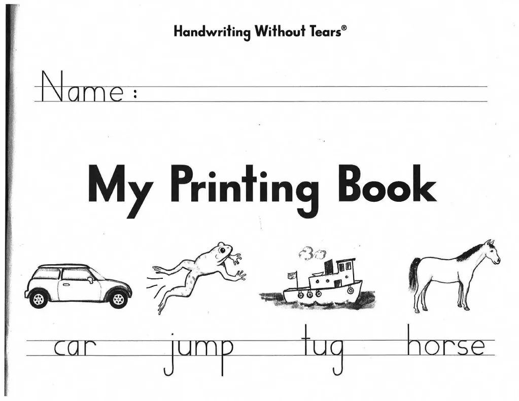 Handwriting Without TEARS Practice Book PDF