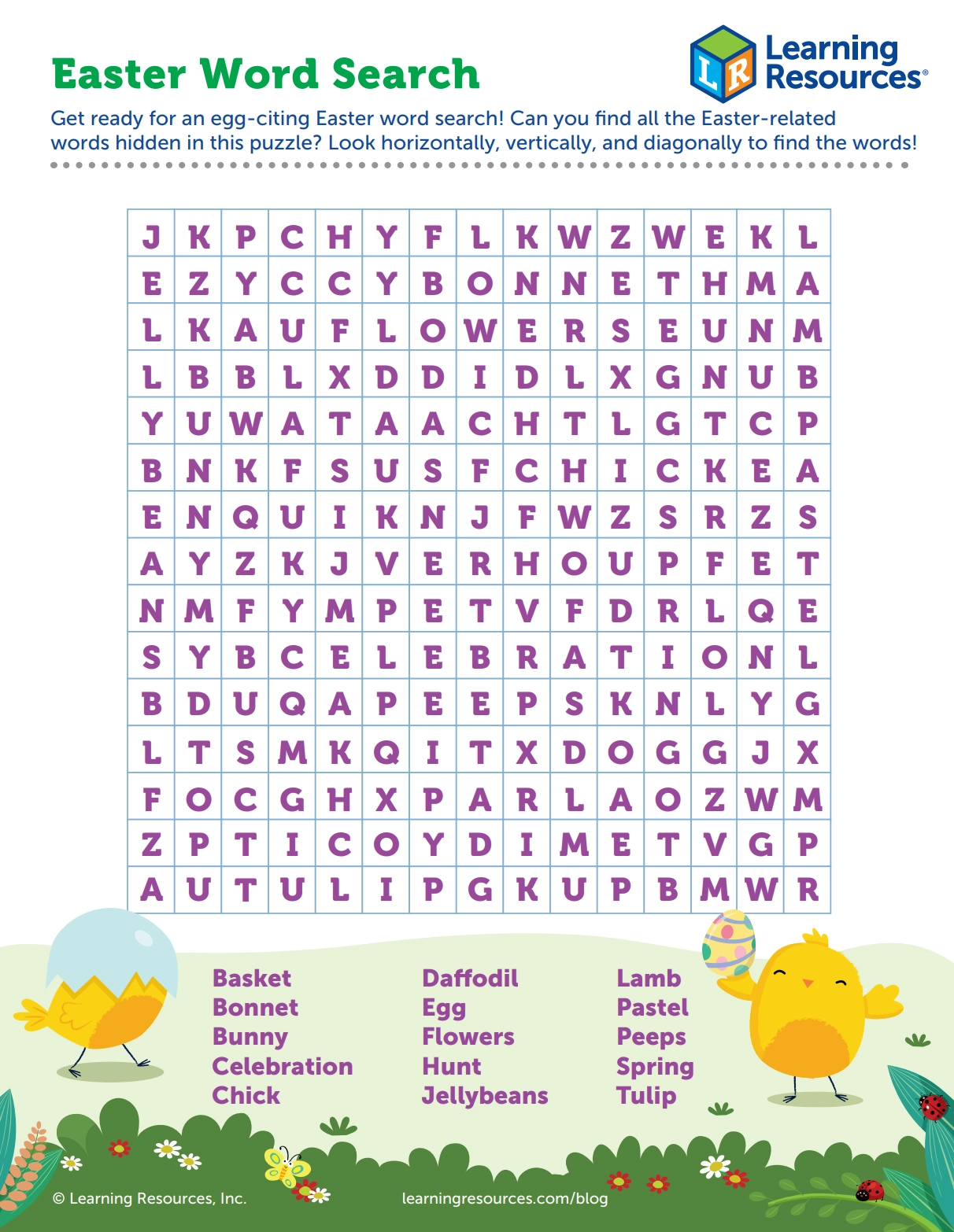 Easter Word Puzzles Printable