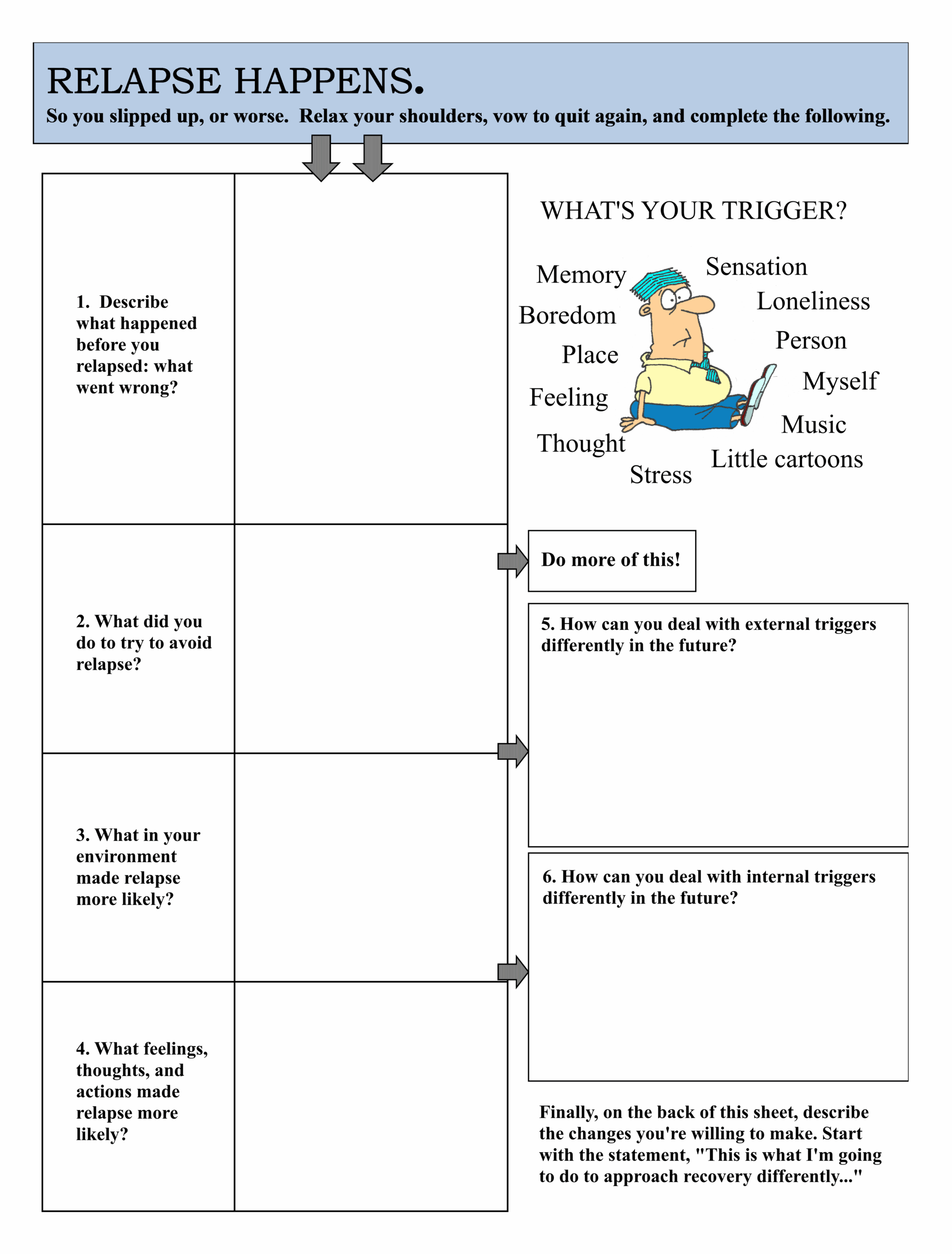 Hope In Recovery Worksheets Form Fill Out And Sign Printable PDF 