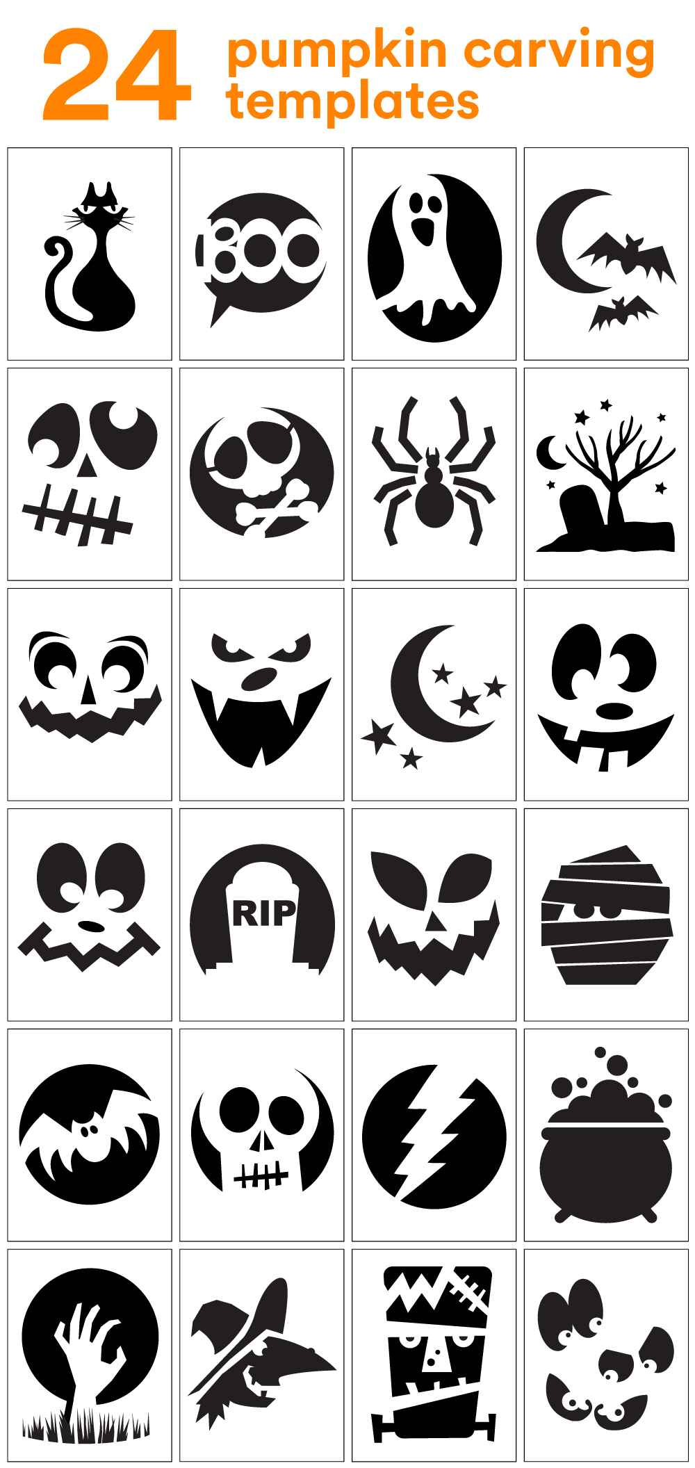 Free Printable Halloween Pumpkin Designs