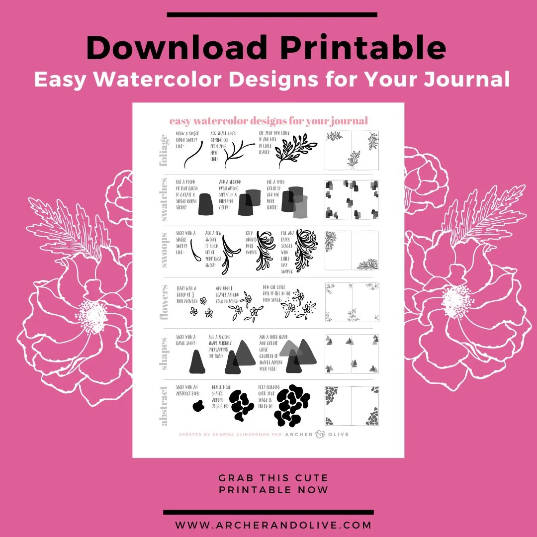 How To Easily Incorporate Watercolor Into Your Journaling Practice Archer And Olive