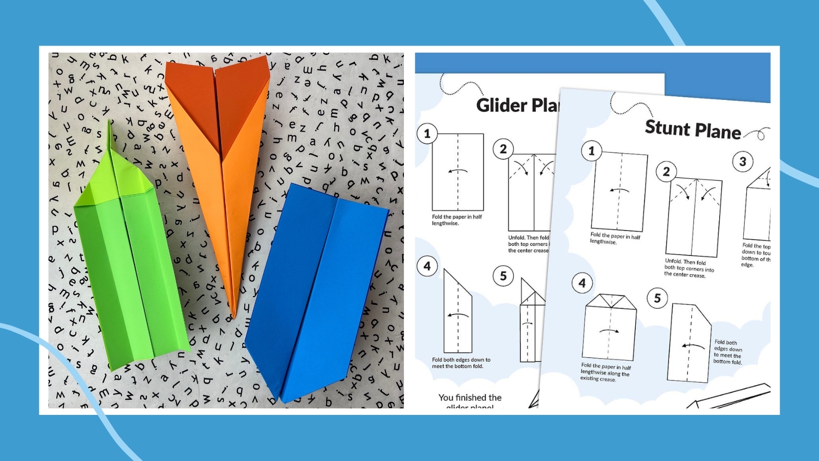 Paper Airplane Designs Printable Pictures