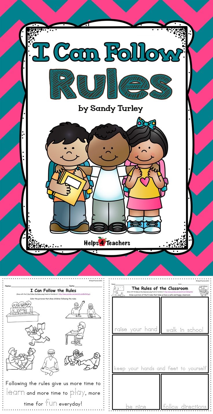 I Can Follow Rules Printable amp TPT Digital Activities