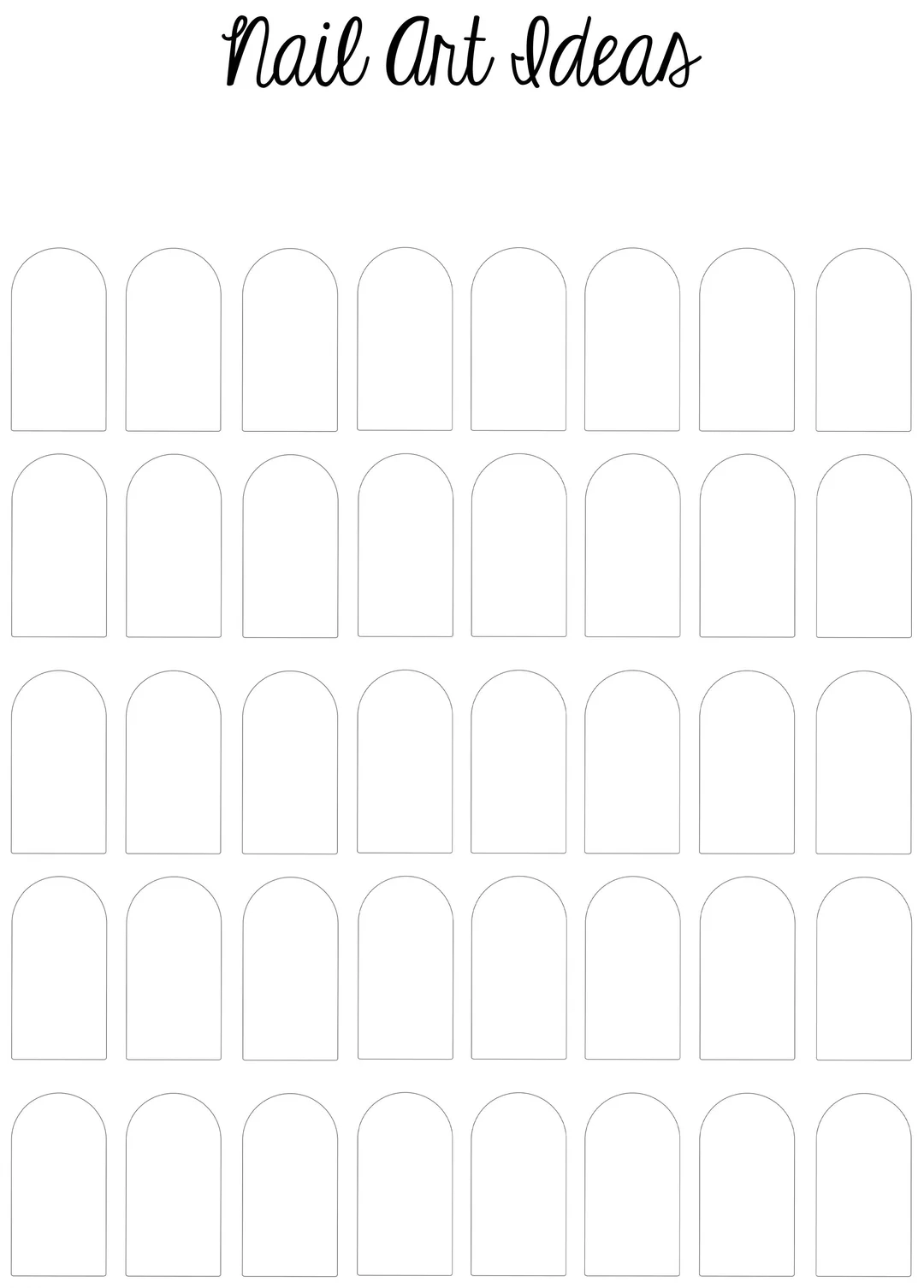 I Made A Printable Nail Art Template R RedditLaqueristas