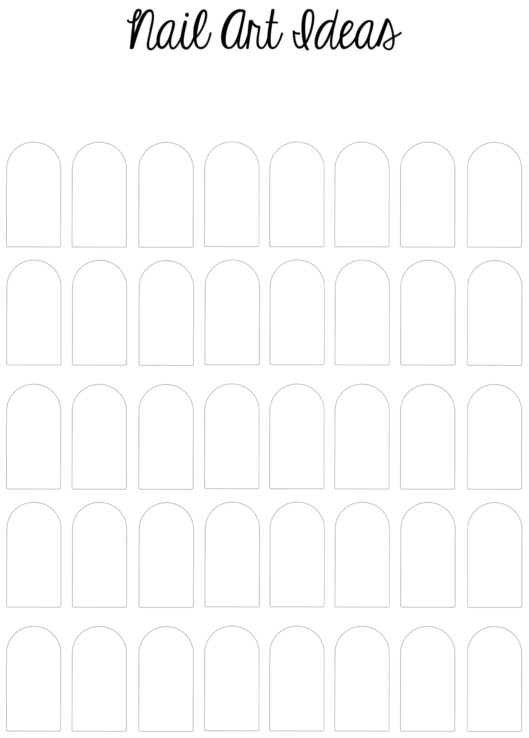 I Made A Printable Nail Art Template R RedditLaqueristas