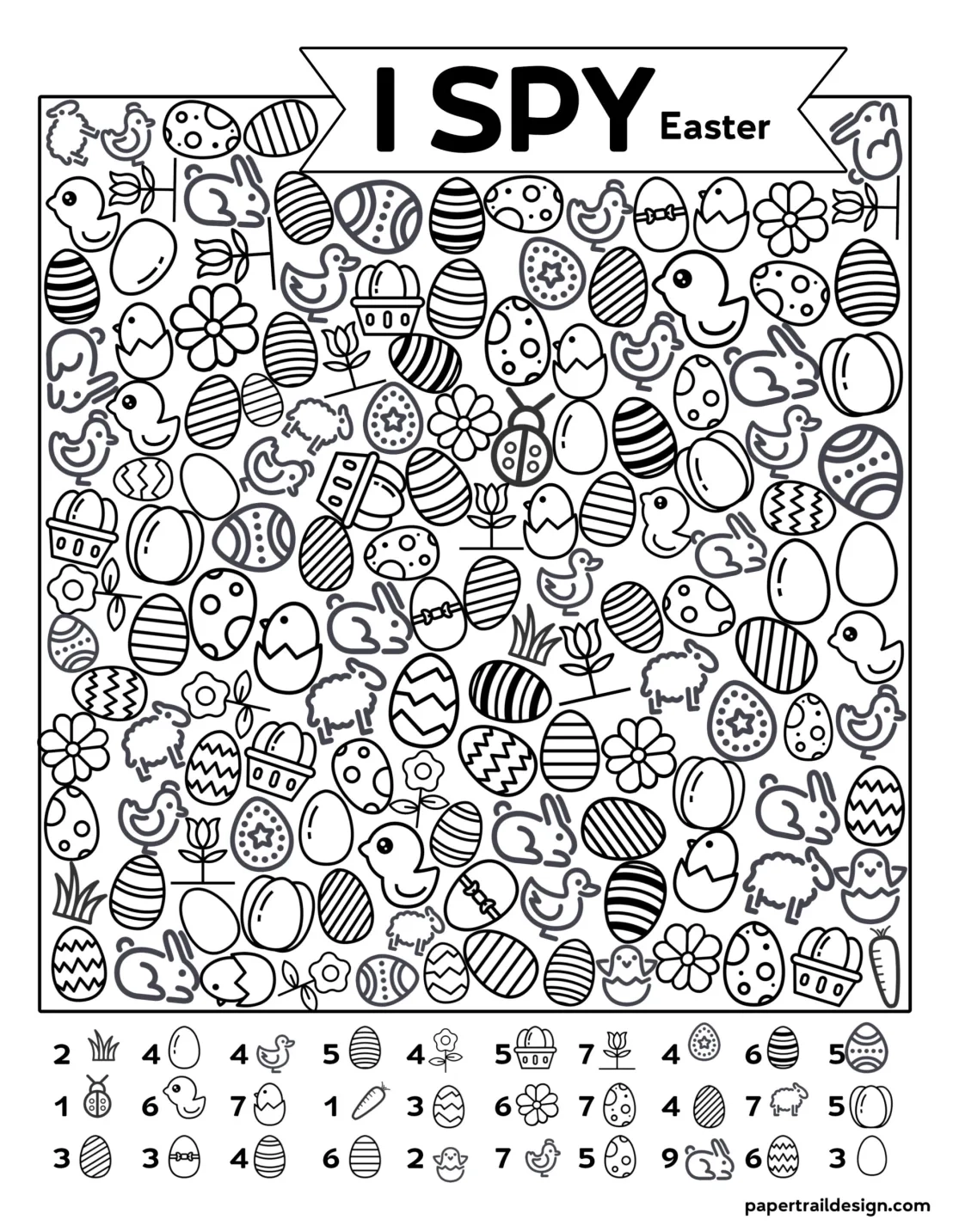 I Spy Printable Worksheets