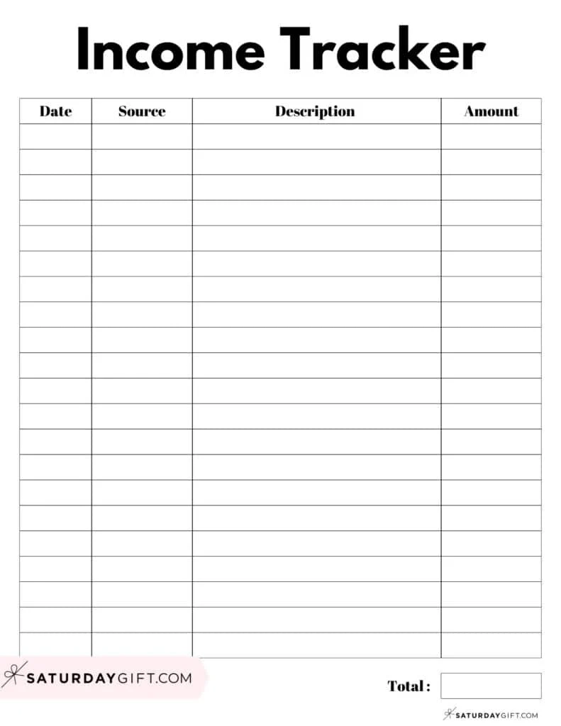 Free Printable Income And Expense Worksheet