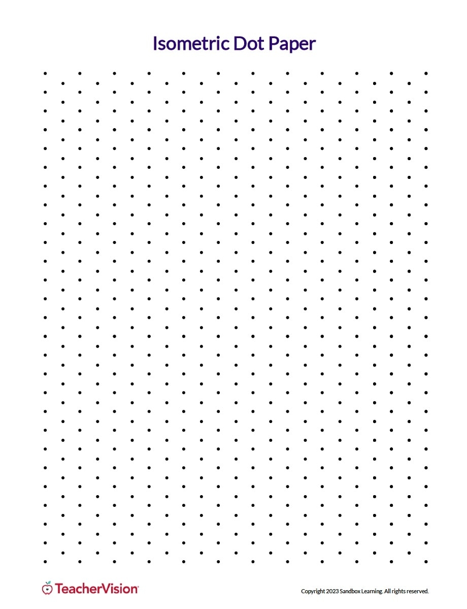 Isometric Dot Graph Paper