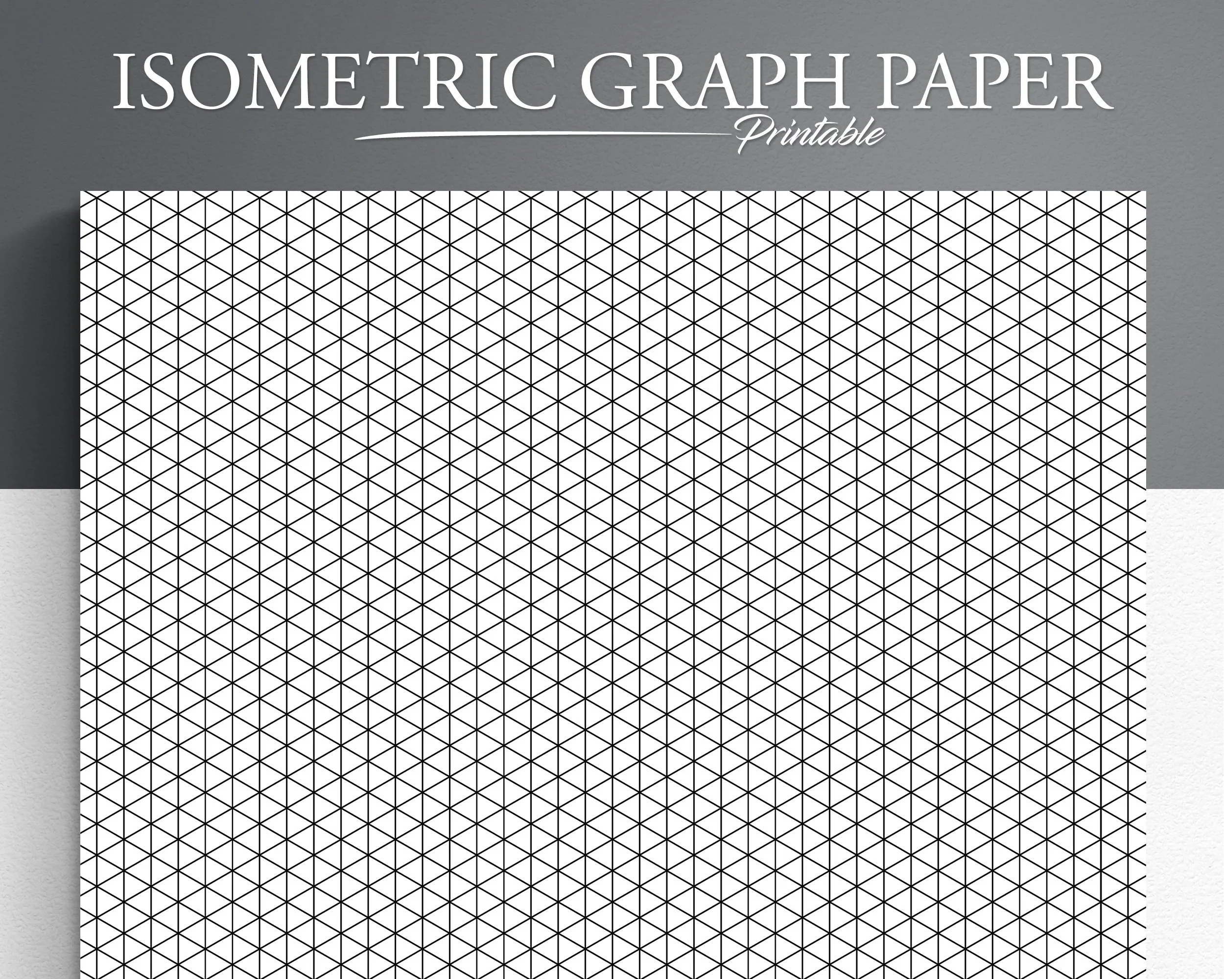 Isometric Graph Paper Printable 8.5x11