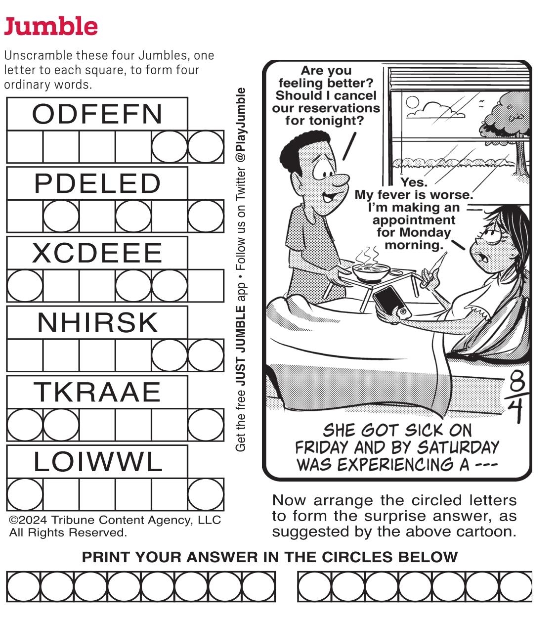 Free Printable Jumble Puzzles Printable
