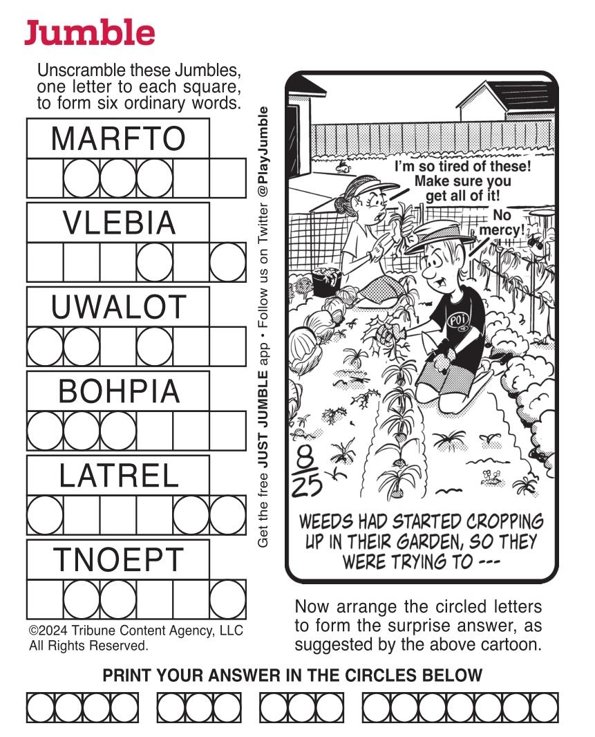 Free Printable Jumble Puzzles For Adults