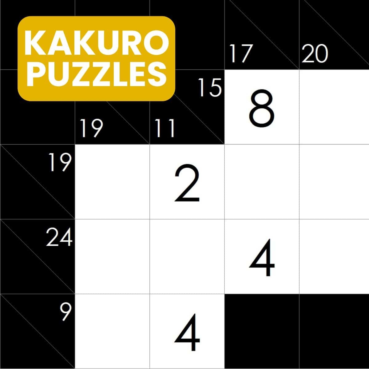 Printable Kakuro Puzzles