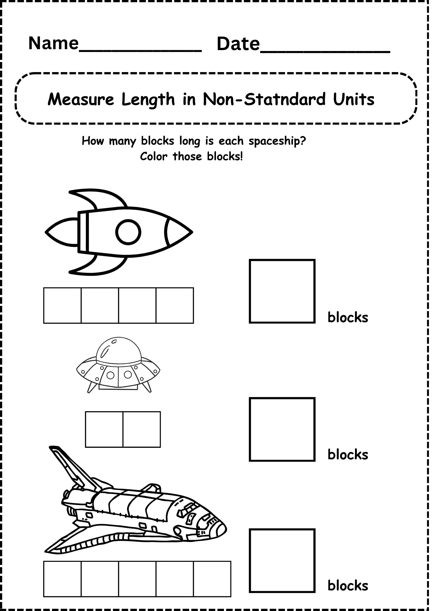 Free Printable Measurement Worksheets