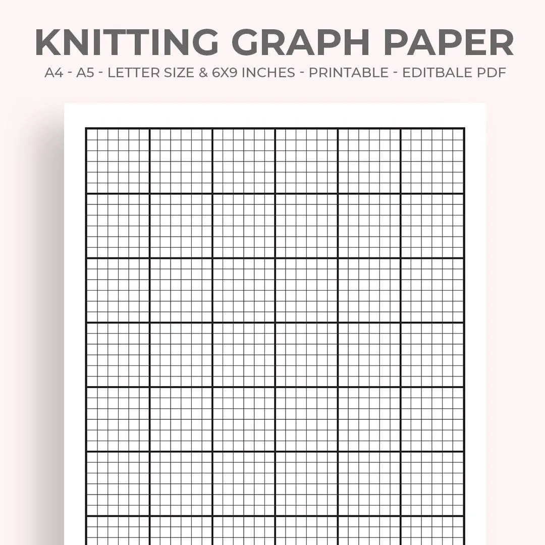 Knitting Graph Paper Etsy de