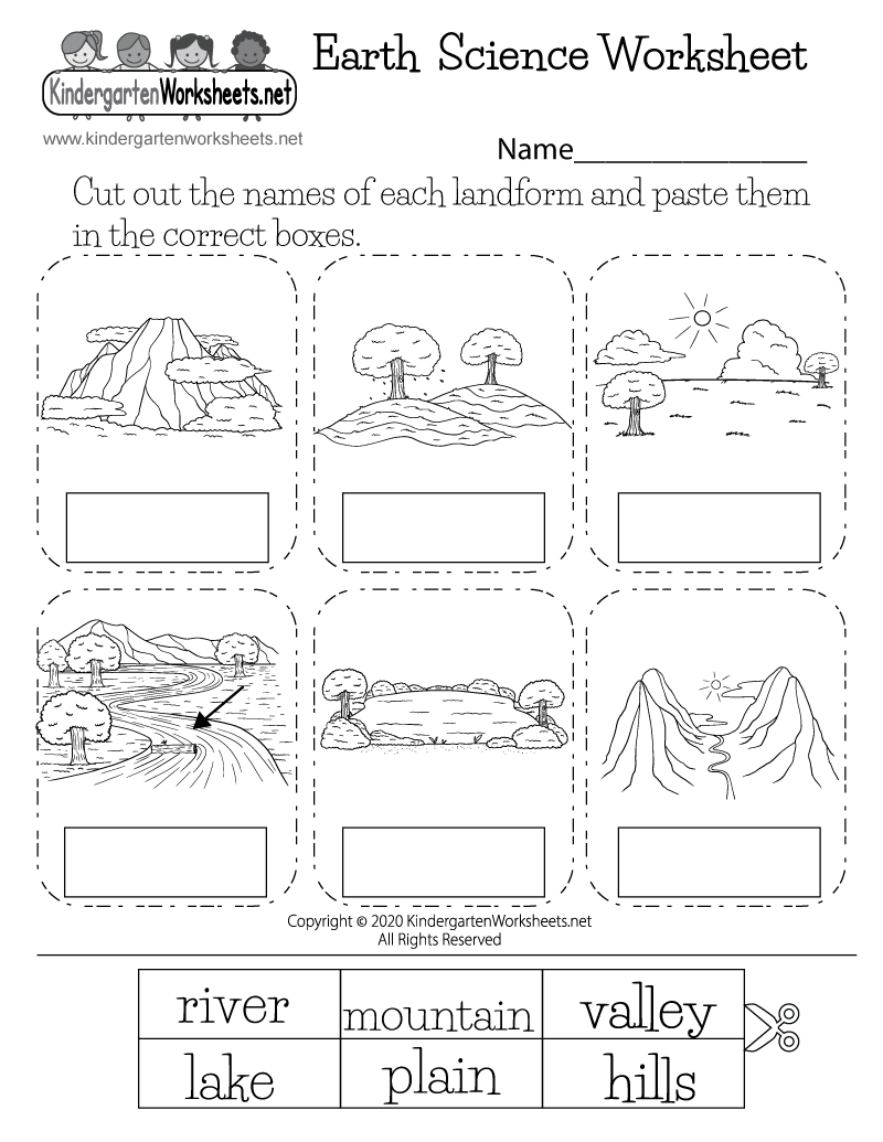 Landforms Earth Science Worksheet Free Printable Digital amp PDF