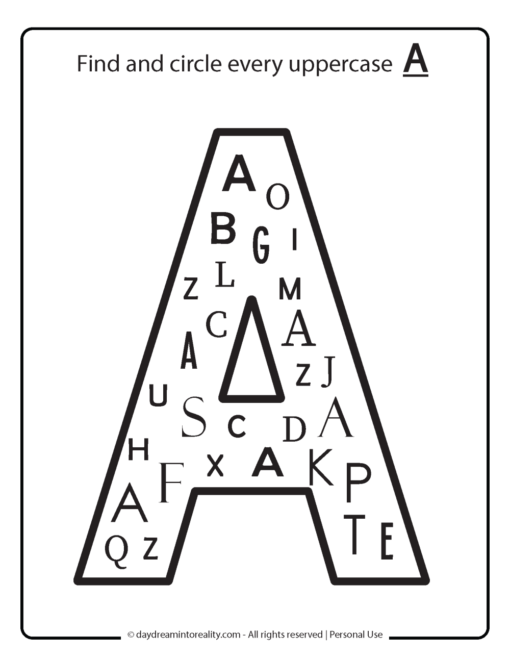 Free Printable Preschool Letter A Worksheets