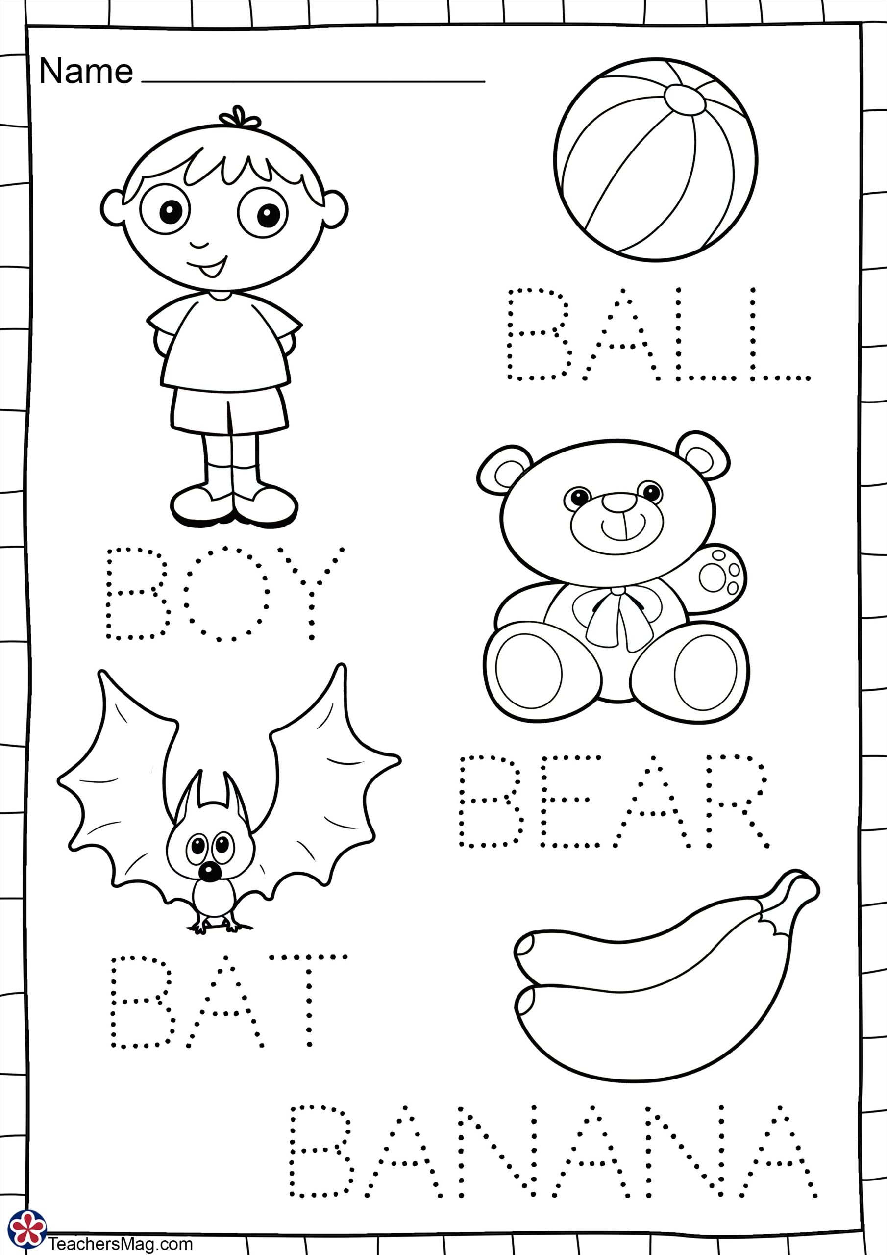 Free Printable Letter B Worksheets For Preschool