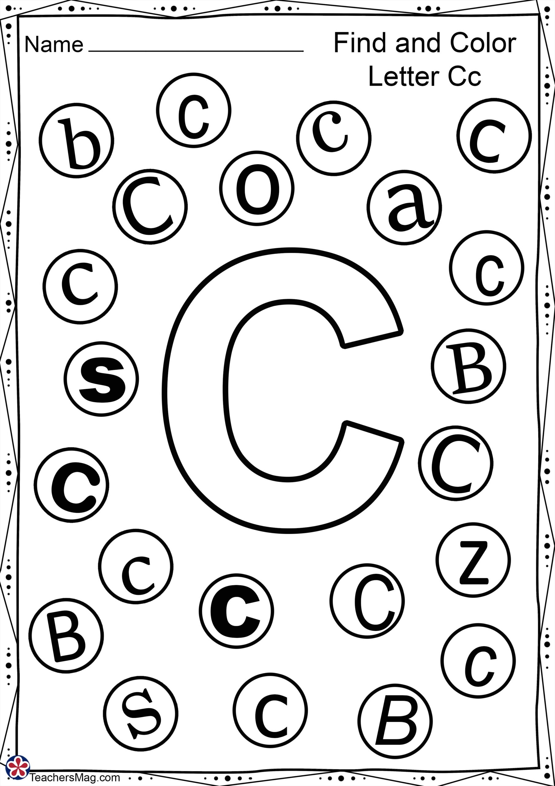 Letter Free Worksheets For Preschool TeachersMag