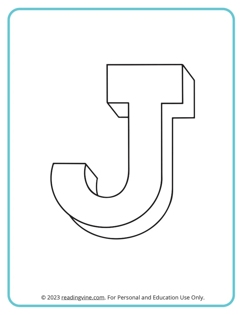 Letter J Coloring Pages