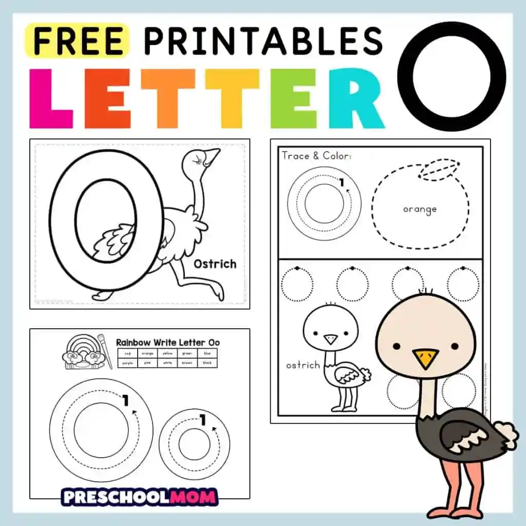 Free Printable Letter O Worksheets