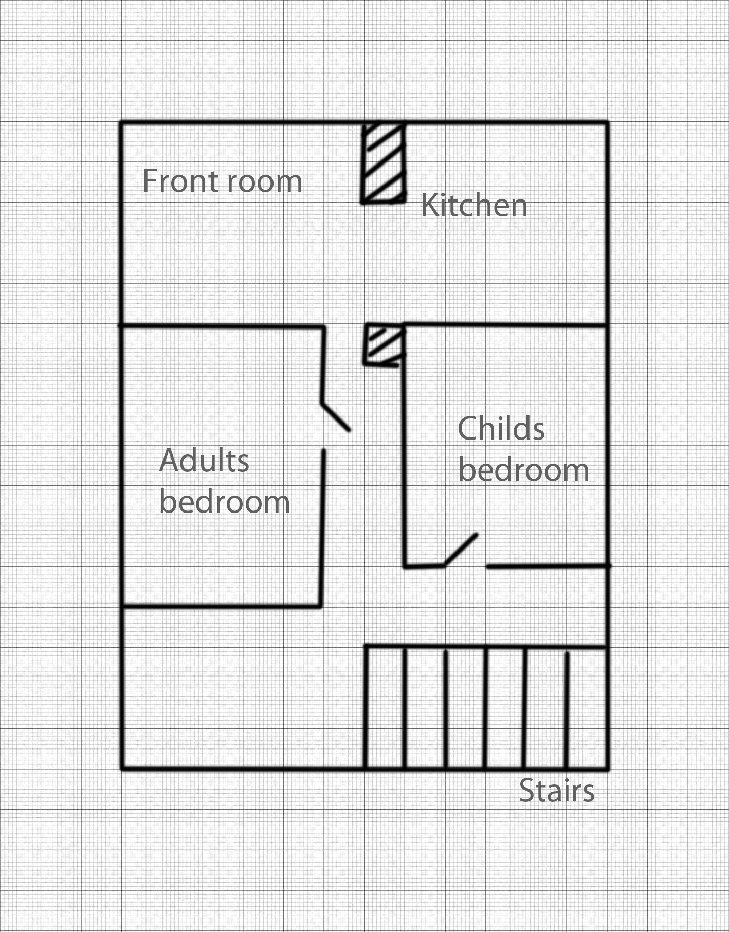 Graph Paper House Design