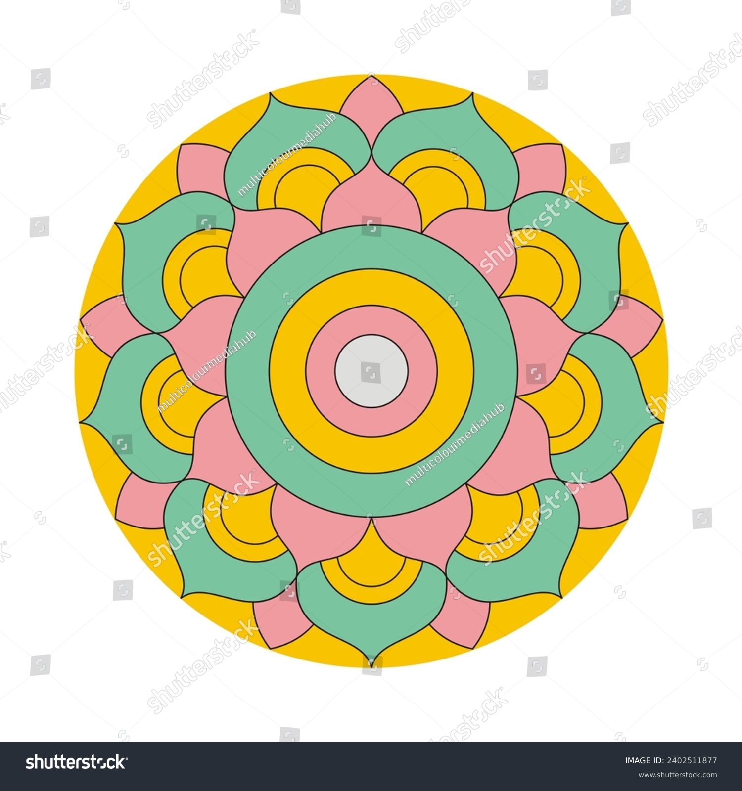 Lippan Art Colour Design Mud Art Stock Illustration 2402511877 Shutterstock