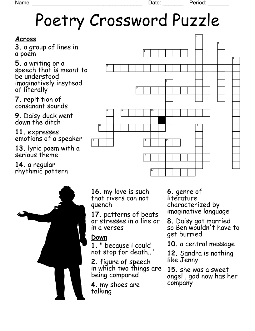 Printable Crossword Puzzles For Adults Literary