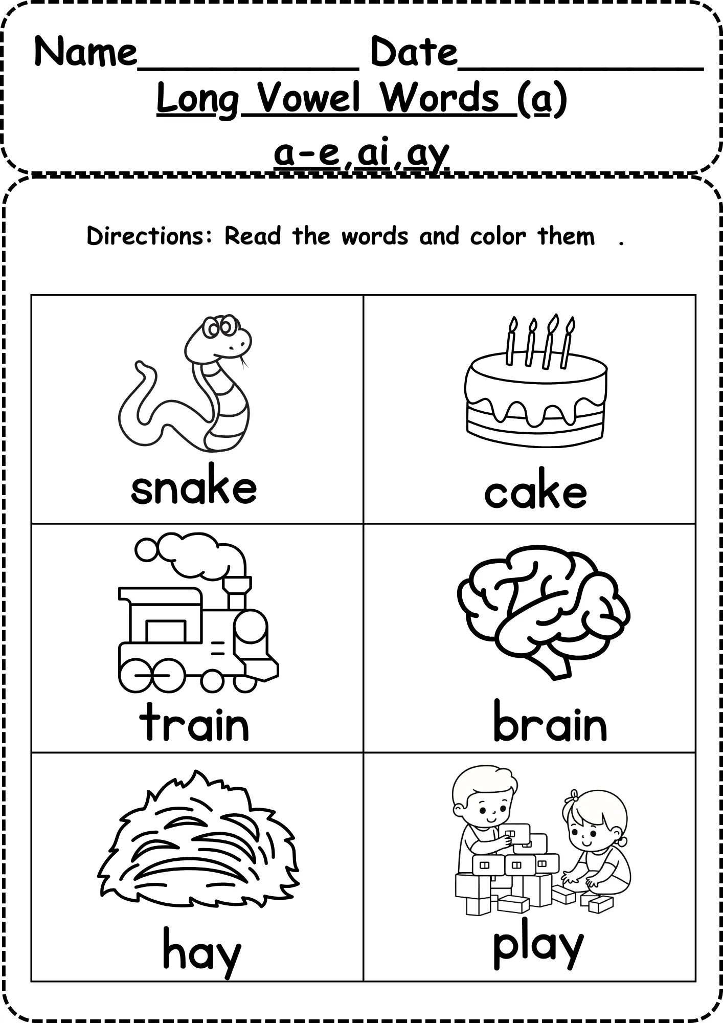 Printable Long And Short Vowel Sounds Worksheets