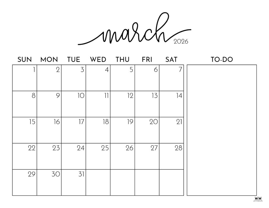 March 2026 Calendar