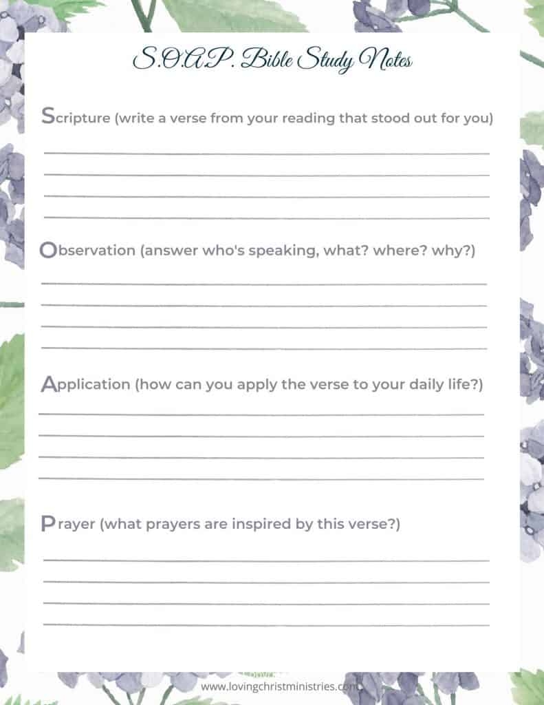 Free Printable Women's Bible Study Worksheets