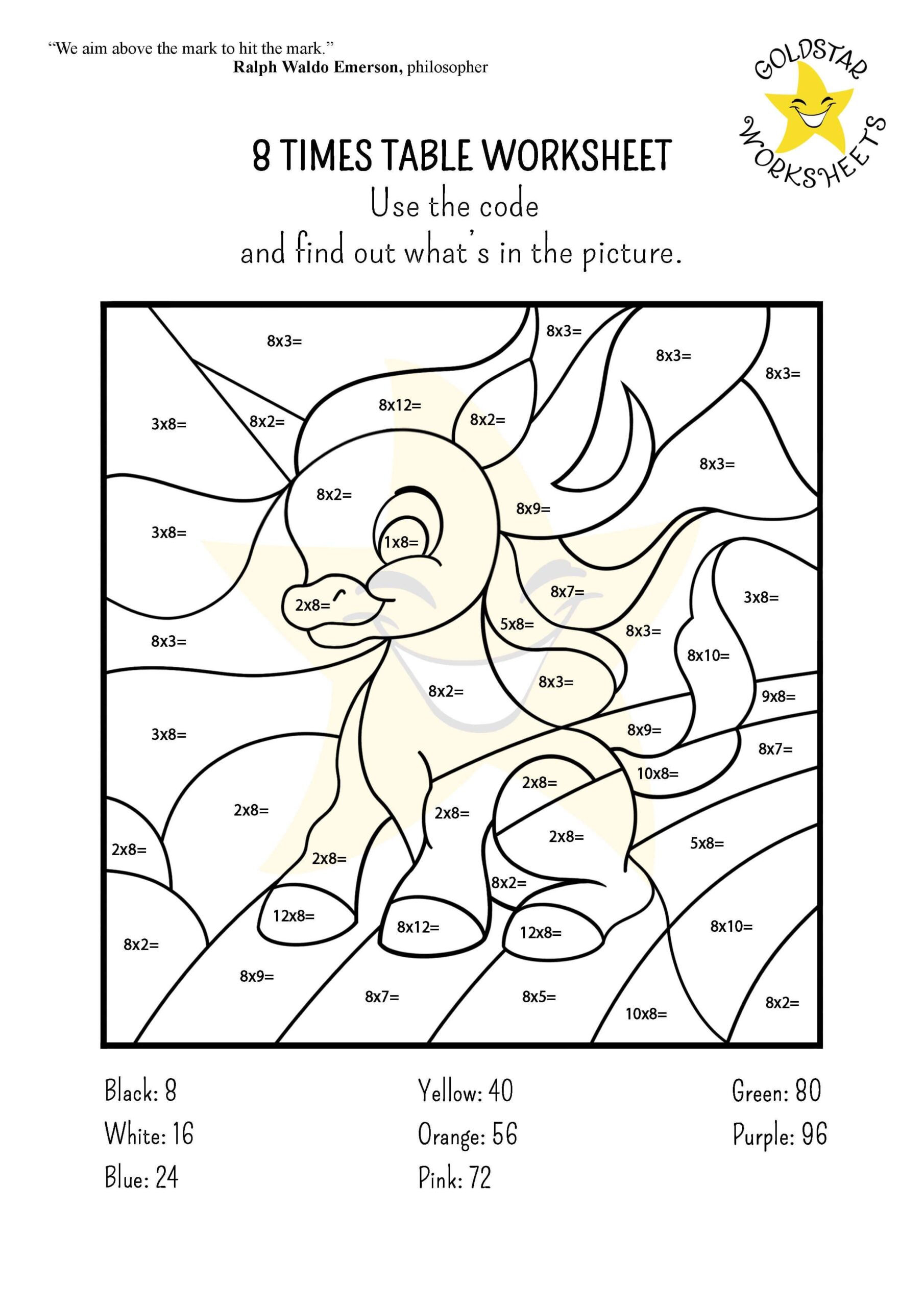 Times Tables Free Printable Worksheets