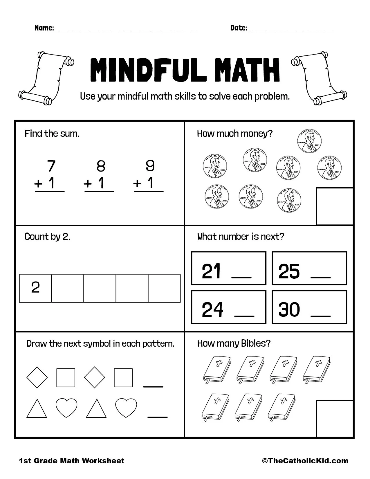 Free Printable Worksheets For First Graders