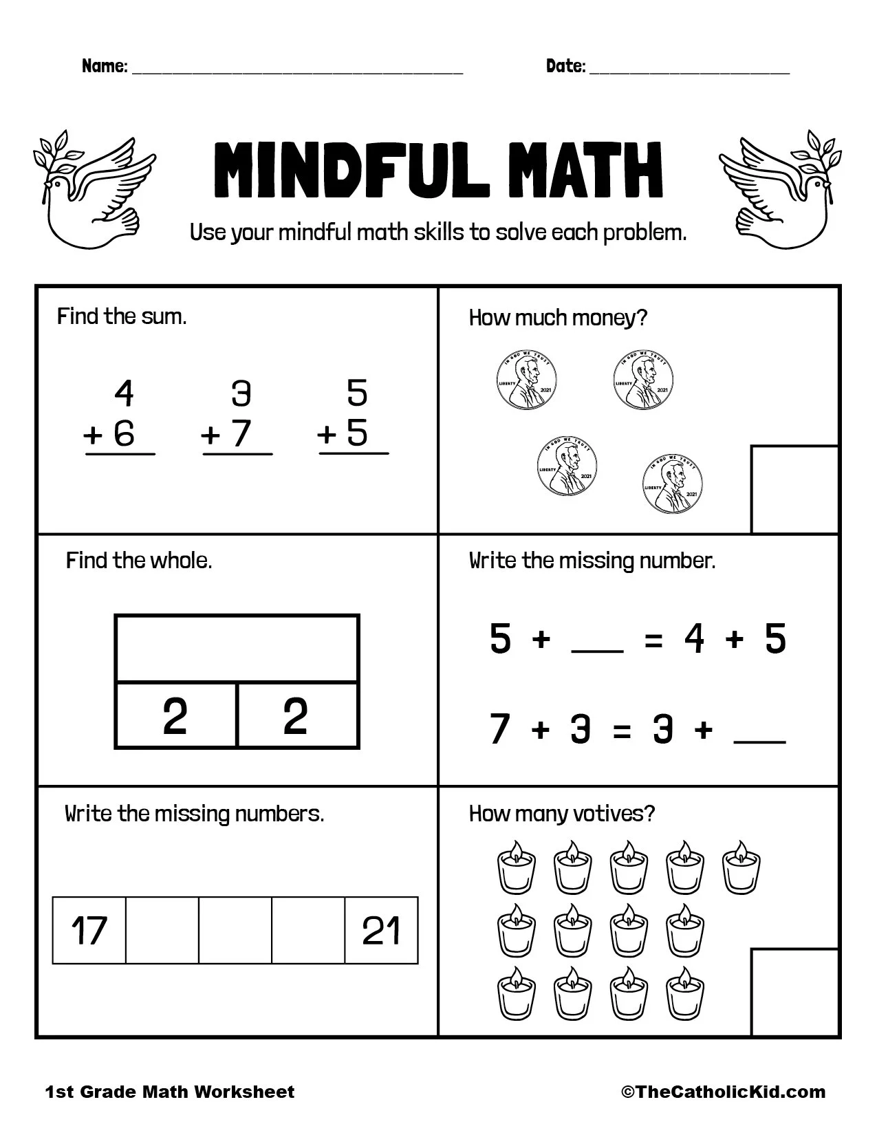 1st Grade Worksheets Free Printable