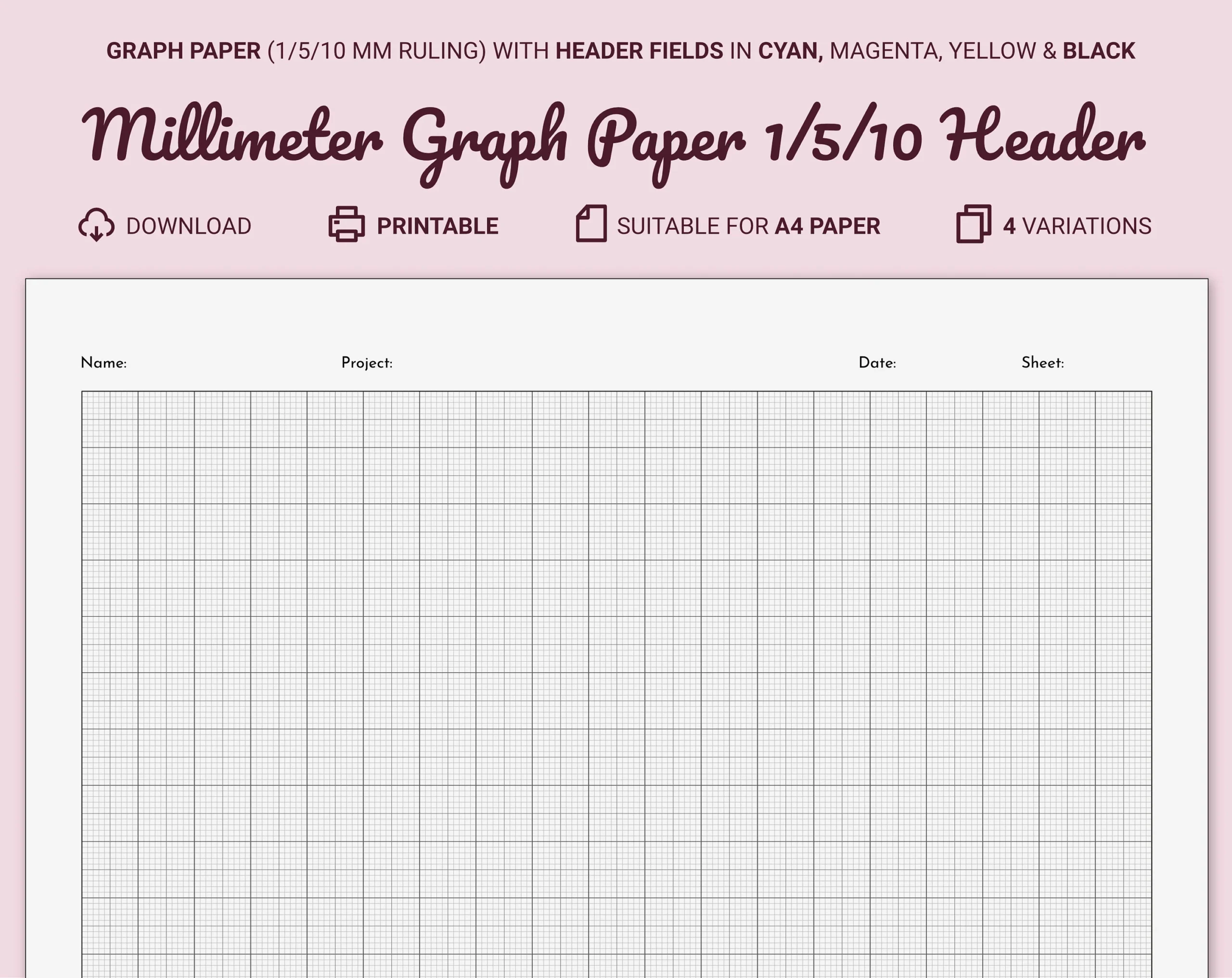 Graph Paper 10 Mm To The Cm