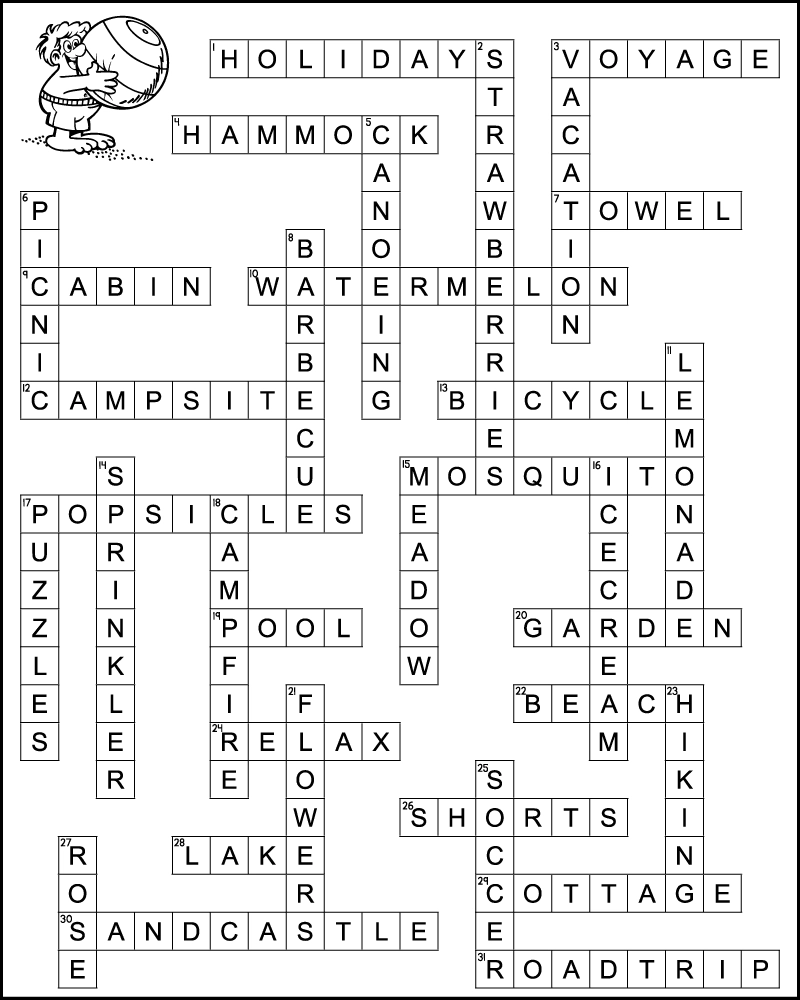 6th Grade Crossword Puzzles Printable