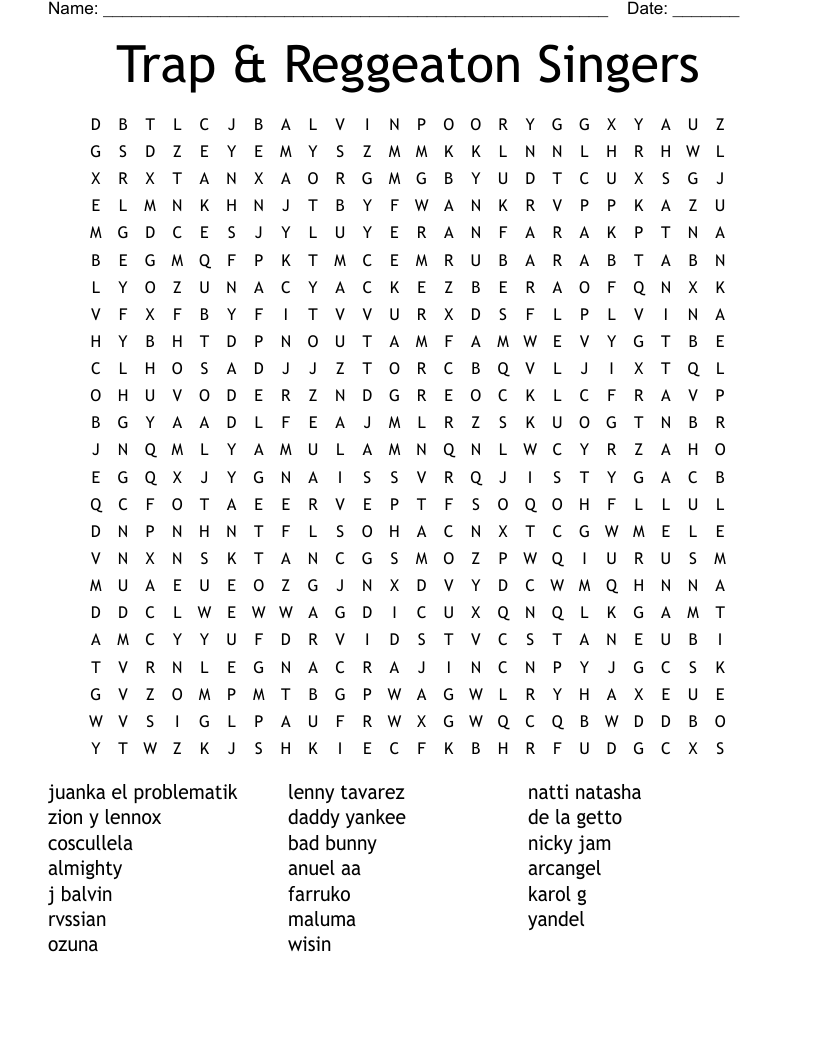 MUSIC WORD SEARCH WordMint